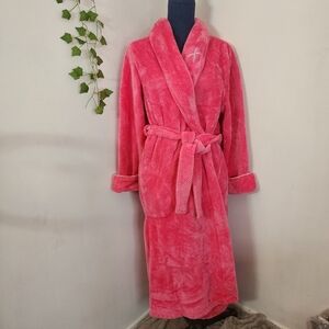 Pink Breast Cancer Awareness Plush Robe
